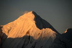 06 Gangapurna Close Up At Sunrise Climbing From Col Camp To The Chulu Far East Summit 